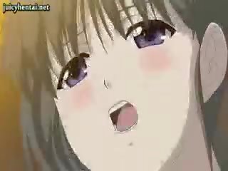 Teen Anime Gets Milky Boobs Rubbed