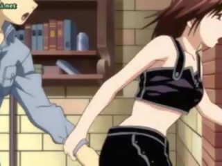 Erotic Anime streetwalker In Black Stockings