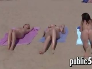 Naked Teen Girls At The Beach Being Filmed
